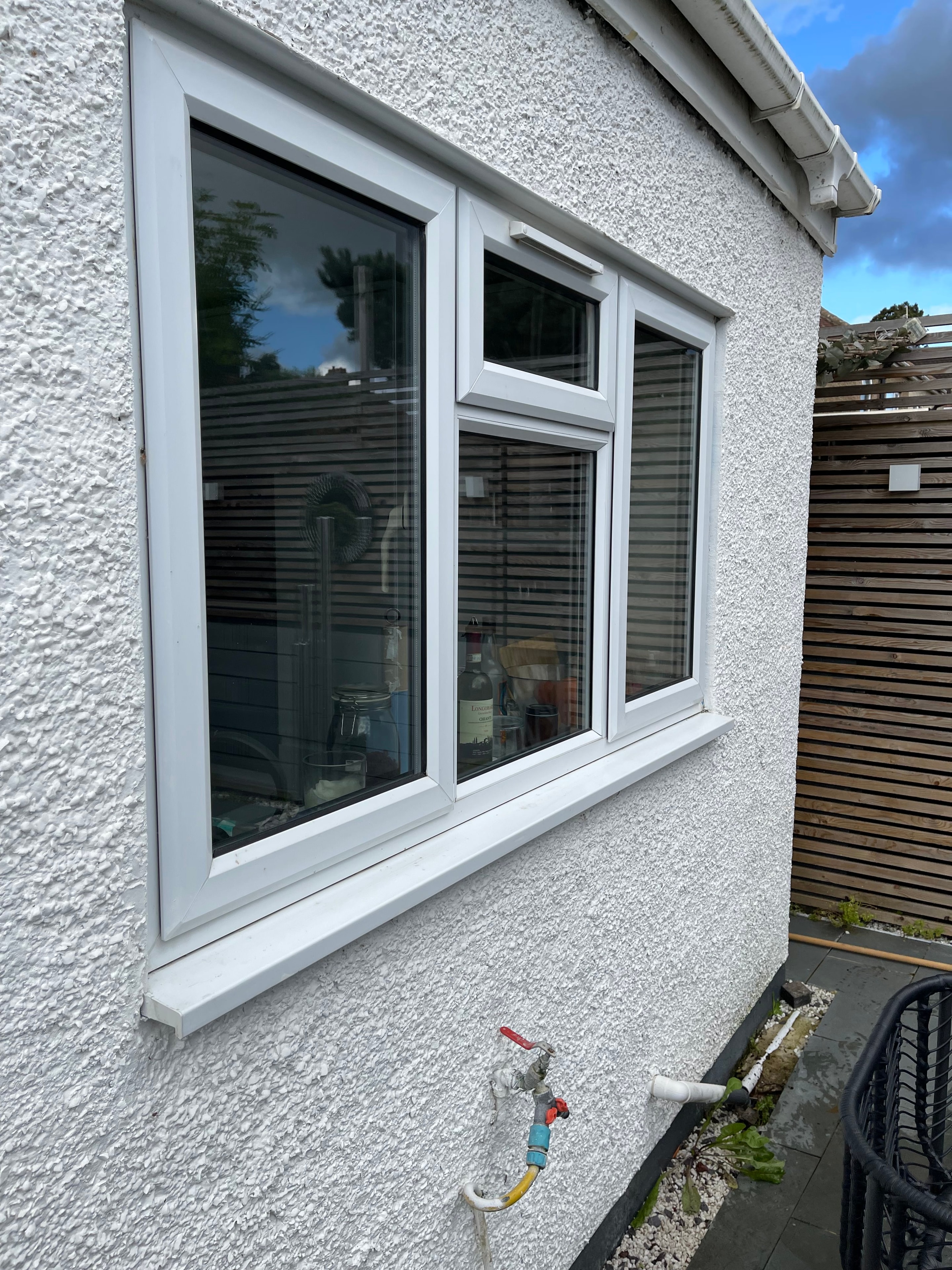 Freshly cleaned exterior windows